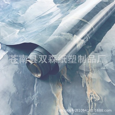 墙纸DIY自粘 大理石纹厨房防油贴纸 餐桌灶台橱柜门壁纸瓷砖贴