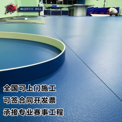 舞蹈室乒乓球地胶室内防滑专业羽毛球场地垫乒乓球室PVC运动地板图3