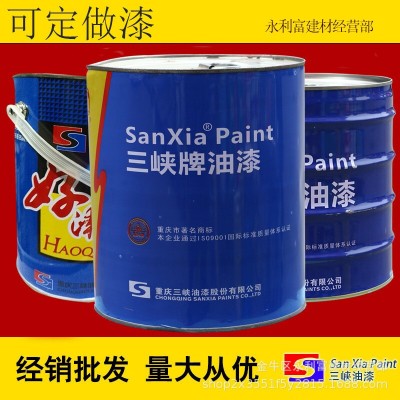 厂家批发三峡牌好漆士黑漆15㎏钢构漆防锈漆工业漆金属漆汽车漆
