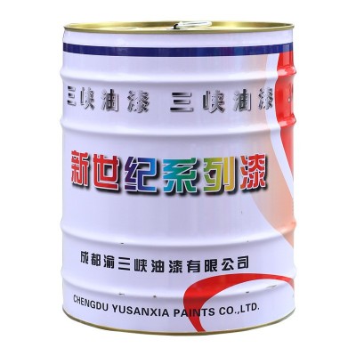 三峡牌新世纪红黄蓝白黑灰铁红防锈漆20㎏钢结构漆调和漆外金属漆图4