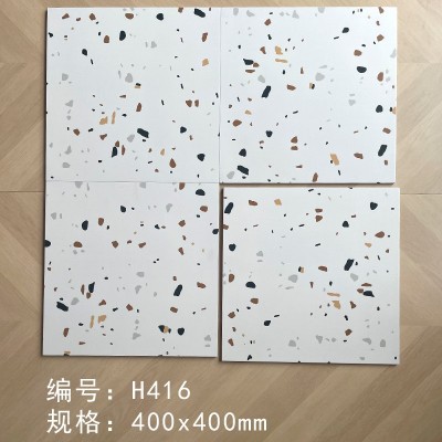 北欧小花砖400x400厨房卫生间防滑瓷砖浴室餐厅哑光全瓷阳台小地图3