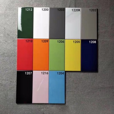 彩色瓷砖100 200内墙砖10 20纯色瓷砖幼儿园瓷砖厕所卫生间瓷片图2