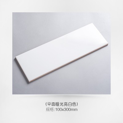 白色10X30厨房卫生间瓷砖北欧面包砖洗手间小白砖釉面砖厕所墙砖图5