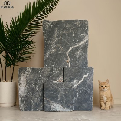 曲边莱姆石组合瓷砖500×1000仿古砖别墅庭院茶室餐厅室内外地砖