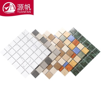 饮品店吧台瓷砖店铺玄关背景墙48颗粒哑光仿古系列陶瓷马赛克图5