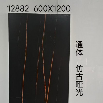黑色瓷砖600*1200通体哑光仿古模具凹凸面地板砖质感地砖深色墙砖图4