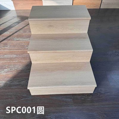 石晶SPC石塑楼梯踏步板防水防火无甲醛家用楼梯复式公寓别墅踏板图5