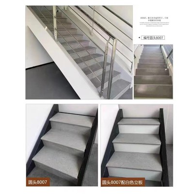 石晶SPC石塑楼梯踏步板防水防火无甲醛家用楼梯复式公寓别墅踏板图3