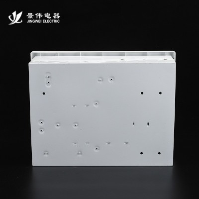 供应铁底塑面光纤入户箱 暗装铁盖多媒体弱电箱家用模块盒现货图4