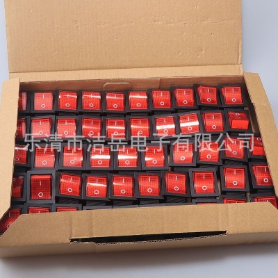 KCD4船型开关四脚二档红灯船型开关整盒出售50一盒图2
