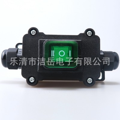防水接线盒IP65户外KCD4船型开关6脚三档防水盒20A30A改装大电流图2