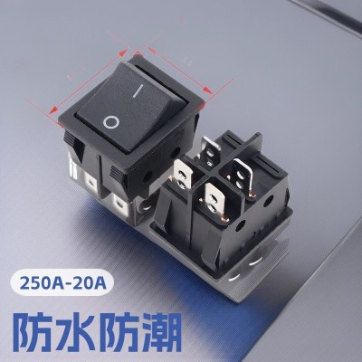 KCD4电焊机船型开关4脚6脚船形20A安翘板大功率电源按钮麻将机图2