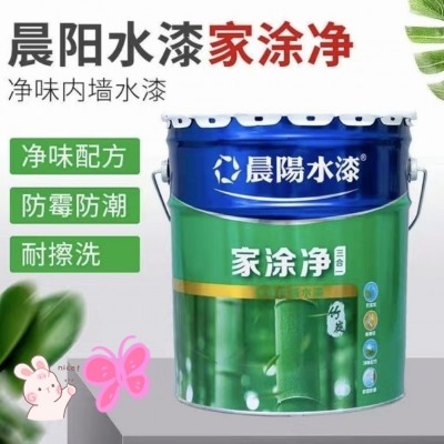 晨阳水漆三合一18L 白色净味防潮防霉习内墙水漆晨阳水性漆乳胶漆