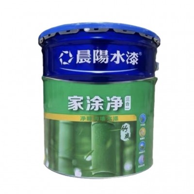 晨阳水漆三合一18L 白色净味防潮防霉习内墙水漆晨阳水性漆乳胶漆图4
