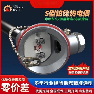 铂铑热电偶，WRP-130 默认S型可做B/R型 测温范围0-1600℃