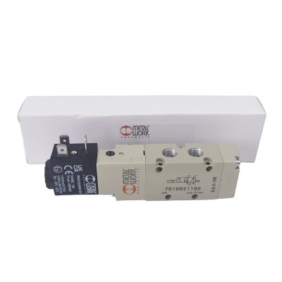 原装意大利METALWORK电磁阀7010021100含24VDC线圈