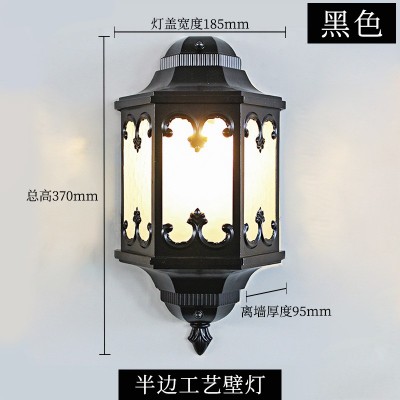 双头户外壁灯 防水LED阳台走廊花园灯具欧式复古庭院灯室外墙壁灯