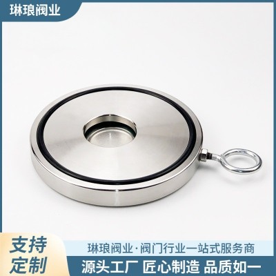 对夹板式止回阀H74 片式 翻板单向阀 超薄型对夹止回阀 不锈钢304