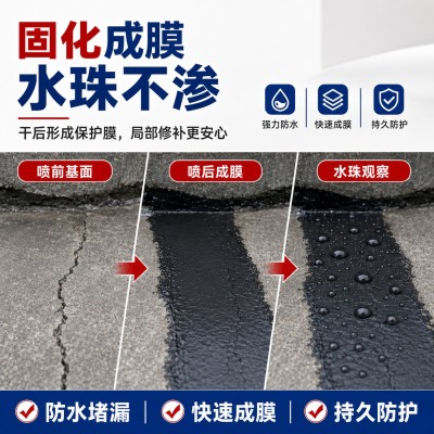 聚氨酯防水补漏喷剂屋顶外墙裂缝防水胶卫生间厨房专用防水涂料漆