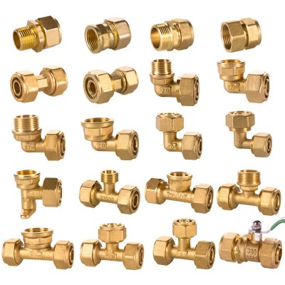 1620太阳能热水器4分铝塑管水管接头内外丝直接变径三通 现货批发 2件
