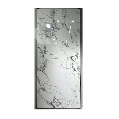 广东岩板可热弯1200×2700莫奈花园四季粉热弯岛台电视背景墙热弯