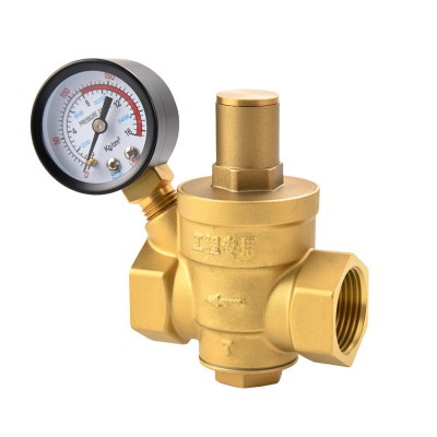自来水减压阀电热水器进水减压阀家用自来水减压阀4分黄铜减压阀