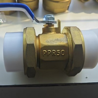 铜阀门ppr双活接铜球阀加厚家用全铜球阀开关流量控制阀接头