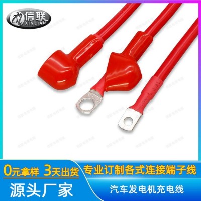带帽SC系列铜鼻子线束 SC16-10冷压端子连接线 汽车发电机充电线